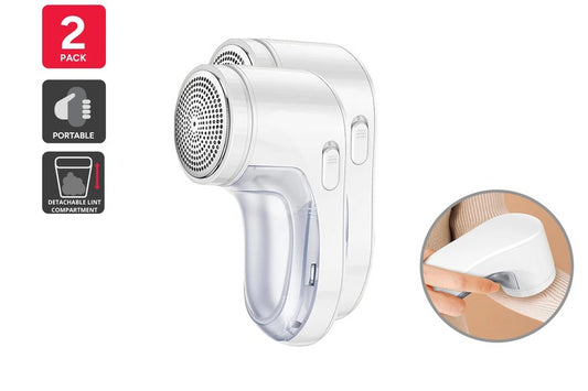 Rechargeable Fabric Shaver (2-Pack)