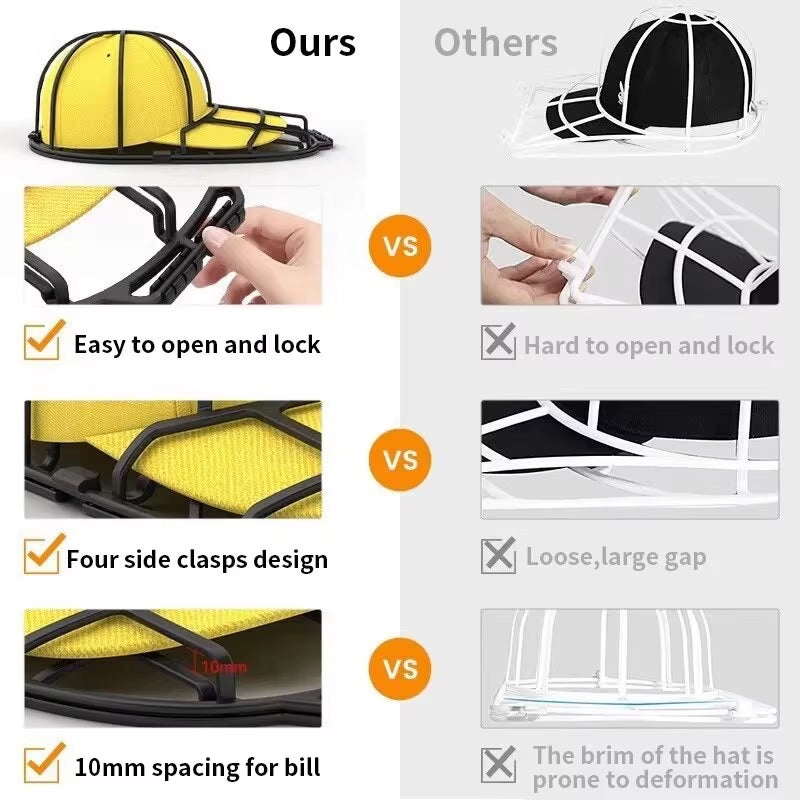 Baseball Cap Washer Anti-Deformation Cap Protector Rack for Dishwasher Washing Machine Hat Washer Frame Creative Home Supplies